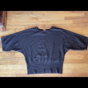 Chocolate brown cashmere top